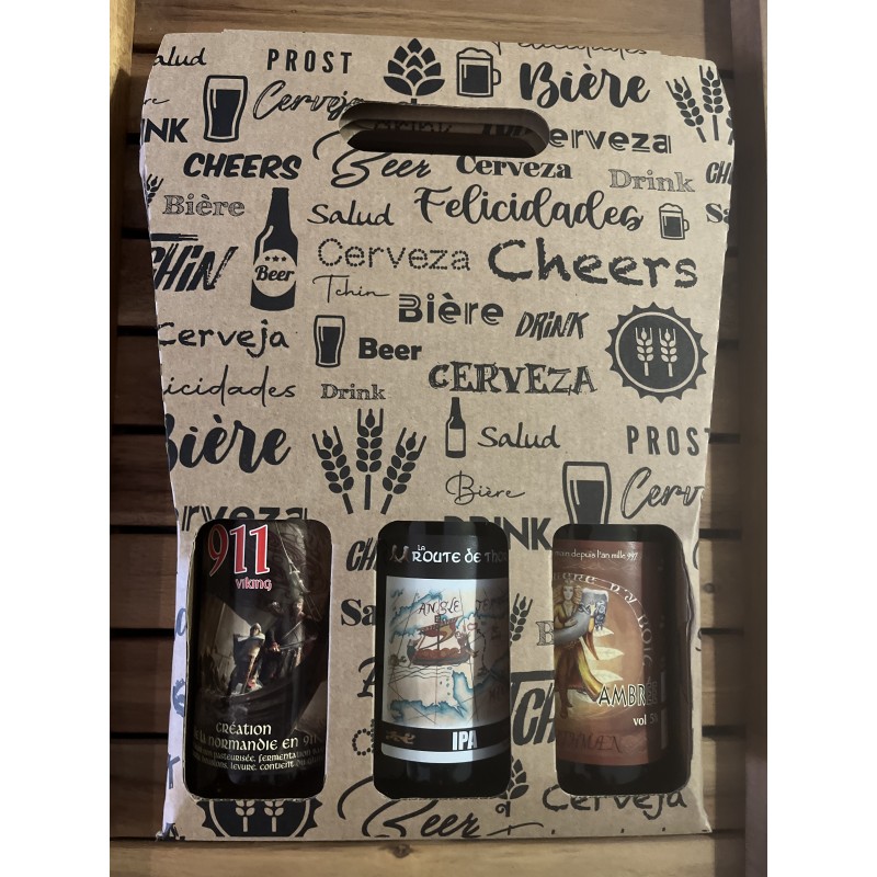 Boite à emporter 3 Bières "Normandes"